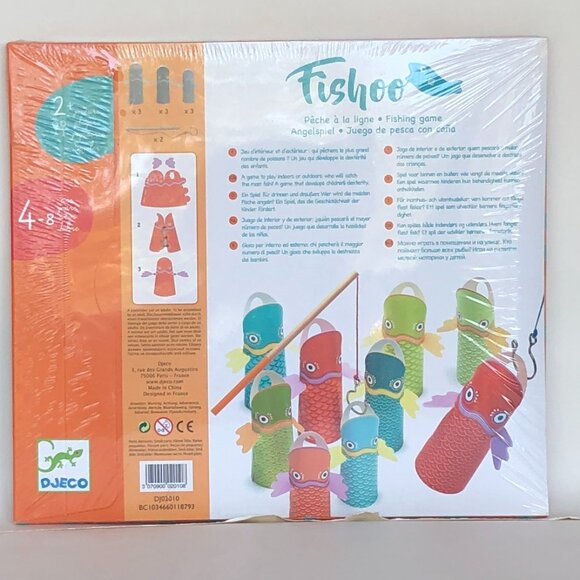 New Sealed Djeco Game Fishoo For Age 4+ - Picture 5 of 13